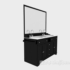 浴柜、浴镜组合3d模型下载