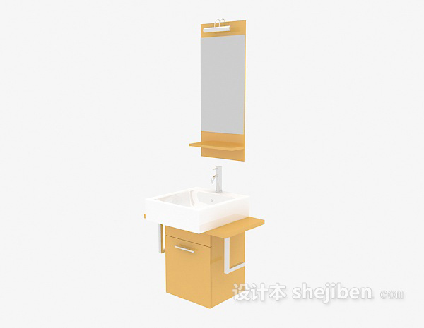免费厕所洗手盆、卫浴镜3d模型下载