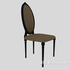 高档餐椅3d模型下载