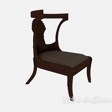 美式简约家居椅3d模型下载