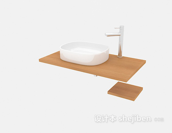 现代风格简约卫生间洗手池3d模型下载