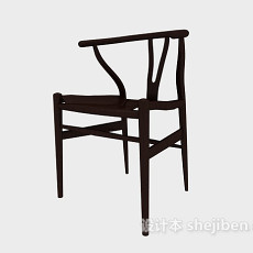 中式风格木椅3d模型下载
