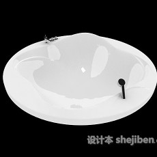 家居亚克力浴缸3d模型下载