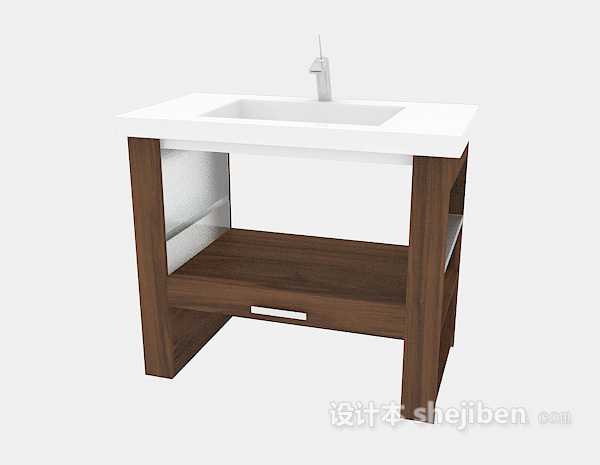 免费小型家居浴柜3d模型下载