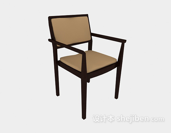 家庭扶手休闲椅3d模型下载