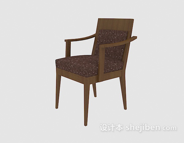 木质家居椅3d模型下载