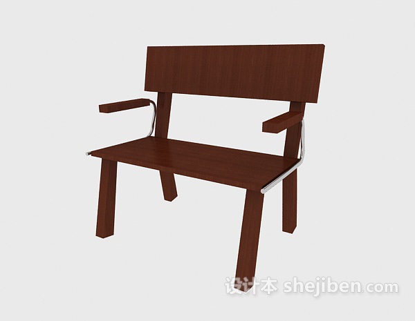免费现代简易休闲椅3d模型下载