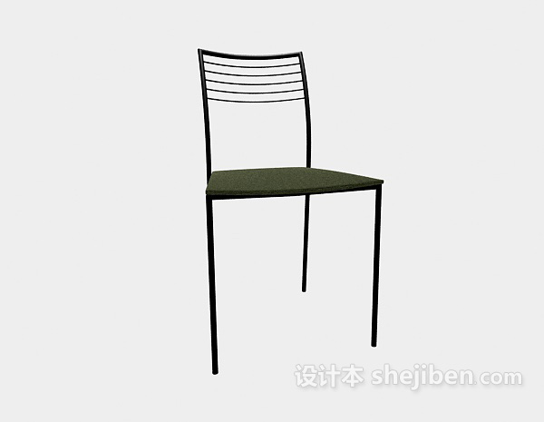 免费现代简约餐椅3d模型下载