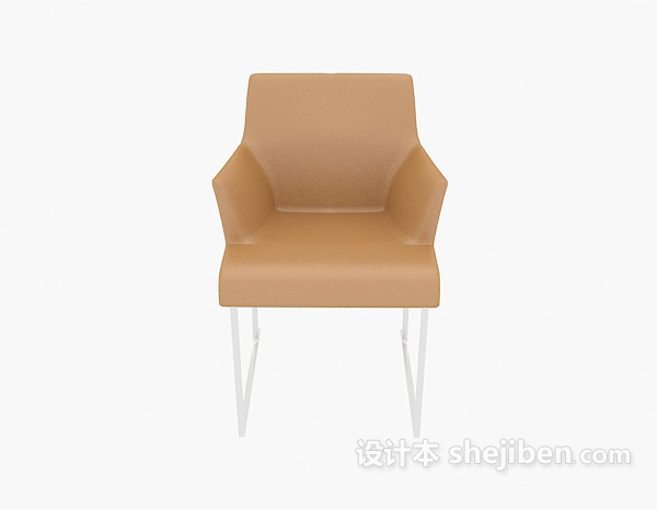 现代风格现代实木扶手椅3d模型下载
