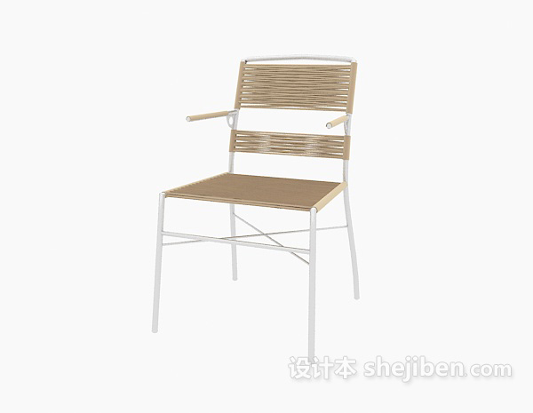 免费现代藤椅3d模型下载