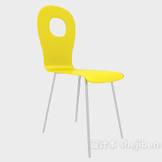 黄色家居椅3d模型下载