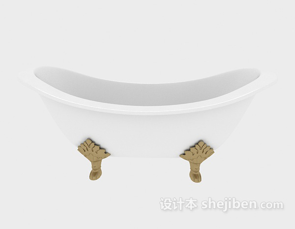 现代风格小型浴缸3d模型下载
