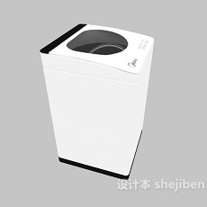 美的品牌洗衣机3d模型下载