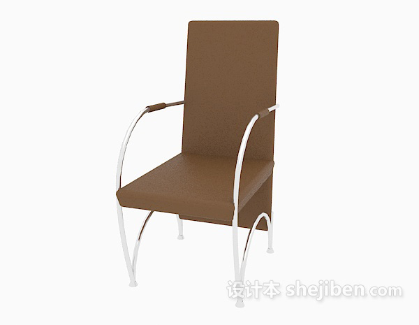 免费高背扶手椅3d模型下载