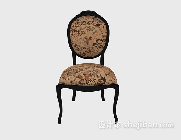 欧式风格欧式精美餐椅3d模型下载