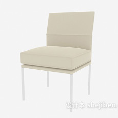 简易家居餐椅3d模型下载