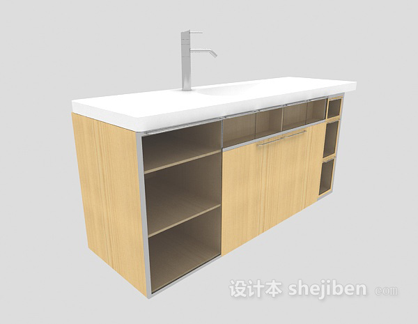 厨房整体橱柜3d模型下载