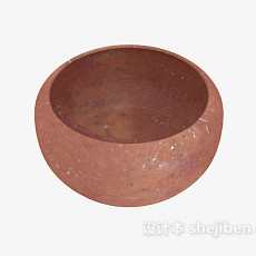 陶艺品碗3d模型下载