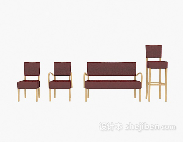 现代风格简约家居椅集合3d模型下载