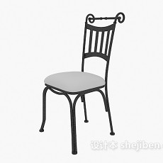 铁艺家居椅3d模型下载