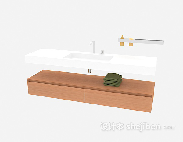 免费卫浴 陶瓷盆3d模型下载