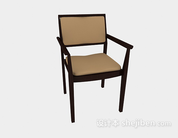 免费家庭扶手休闲椅3d模型下载