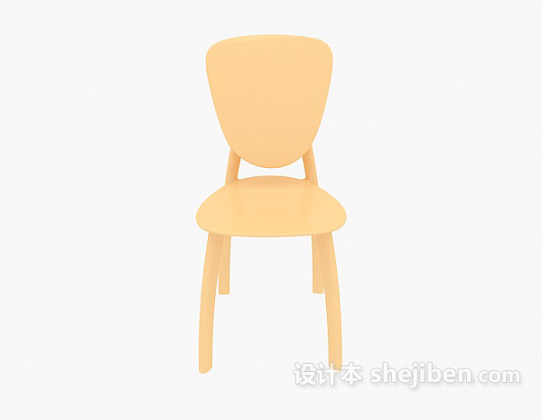 现代风格实木家庭餐桌椅3d模型下载