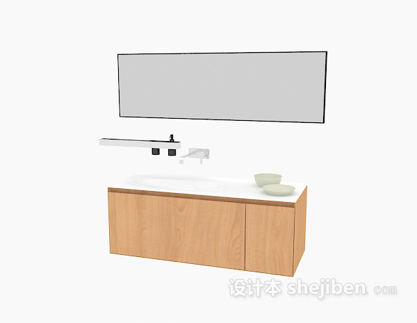 免费浴室 洗面盆3d模型下载