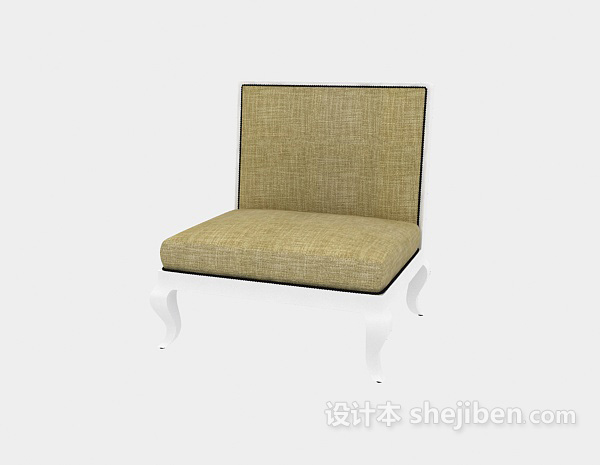 免费欧式风格实木椅3d模型下载