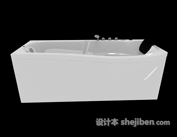 现代风格家居浴缸3d模型下载