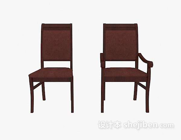 欧式风格简欧风格椅子3d模型下载