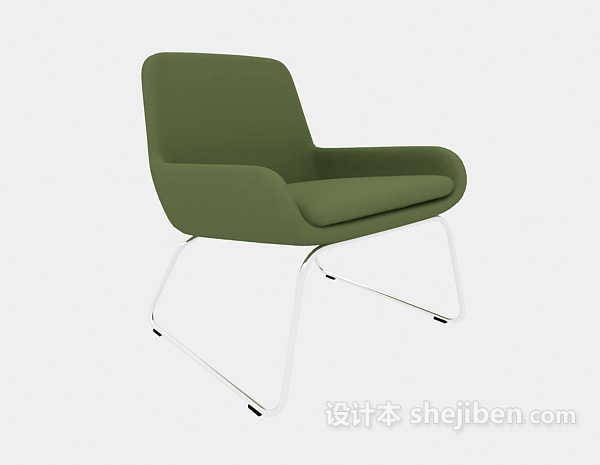 现代风格绿色休闲椅