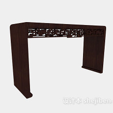 中式木凳3d模型下载