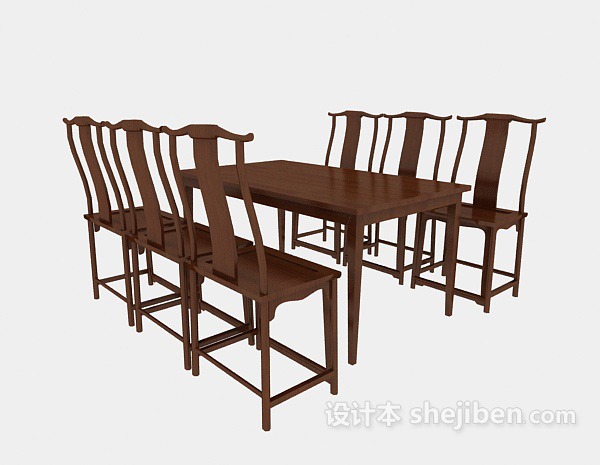 中式风格红木桌椅