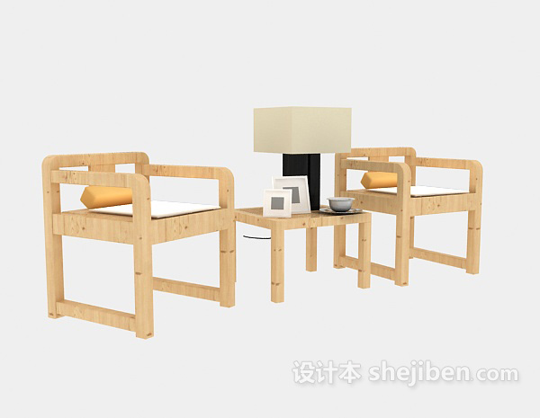 现代担任沙发椅3d模型下载