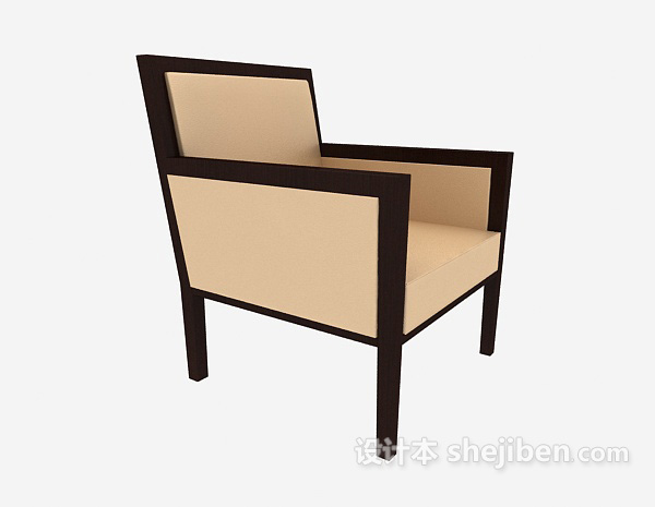 中式会客椅3d模型下载