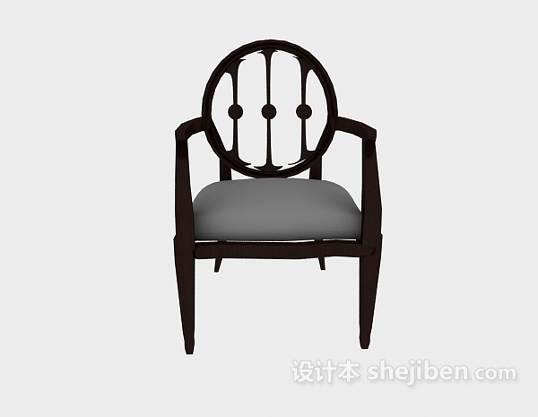 其它美式扶手家居椅3d模型下载