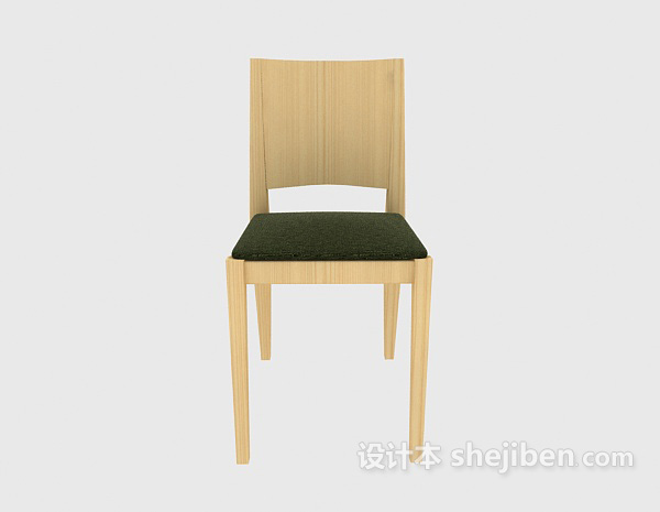 田园风格田园风格餐椅3d模型下载