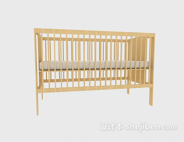 免费婴幼儿床3d模型下载
