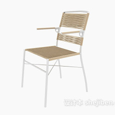 现代藤椅3d模型下载