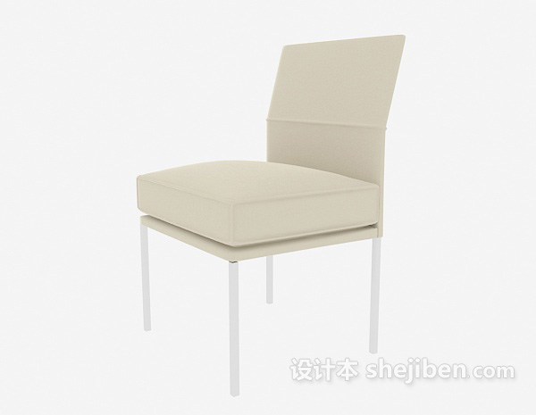 免费简易家居餐椅3d模型下载