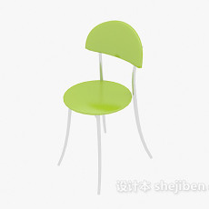 绿色简约家居椅3d模型下载