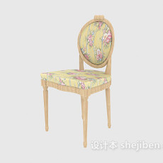 花纹宴会餐椅3d模型下载