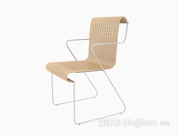 金属休闲椅3d模型下载