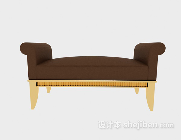 欧式风格单人沙发座椅3d模型下载