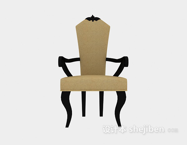 其它美式家居餐椅3d模型下载