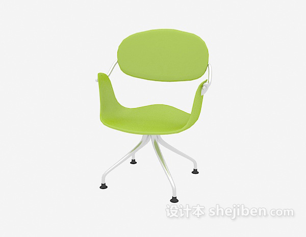 免费现代绿色吧台椅3d模型下载