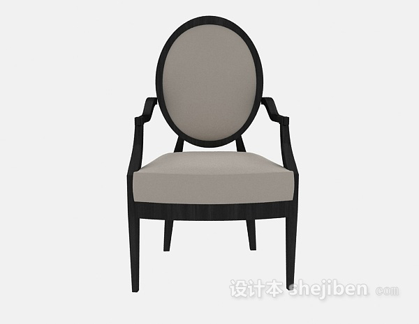 欧式风格欧式简约家居椅3d模型下载