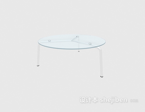 免费现代玻璃沙发茶几3d模型下载