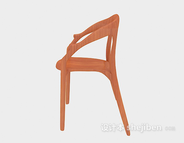 田园家居餐椅3d模型下载